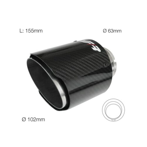 Simoni Racing ΑΚΡΟ ΕΞΑΤΜΙΣΗΣ TRX96C REAL CARBON 63-102mm ΜΗΚΟΣ 155mm