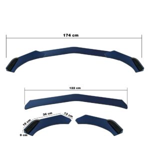 Simoni Racing ΔΙΑΚΟΣΜΗΤΙΚΟ SPOILER ΠΡΟΦΥΛΑΚΤΗΡΑ LIP SPLITTER CARBON LOOK 3ΤΕΜ.