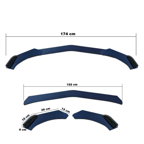 Simoni Racing ΔΙΑΚΟΣΜΗΤΙΚΟ SPOILER ΠΡΟΦΥΛΑΚΤΗΡΑ LIP SPLITTER CARBON LOOK 3ΤΕΜ.