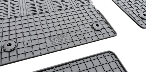 Cik ΜΑΡΚΕ ΠΑΤΑΚΙΑ ΣΕ ΣΚΑΦΗ ΛΑΣΤΙΧΟ ΓΙΑ VOLVO V50 2007-2012 / S40 2007-2013 ΣΕ ΜΑΥΡΟ ΧΡΩΜΑ ΜΕ ΚΟΥΜΠΩΜΑΤΑ CIK - 4 ΤΕΜ. - Image 2