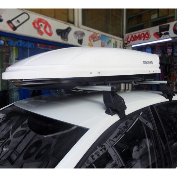 MENABO KIT ΜΕ ΜΠΑΡΕΣ ΟΡΟΦΗΣ ΓΙΑ VW POLO 6R/6C 5D 2010-2017 ΑΛΟΥΜΙΝΙΟΥ ΚΑΙ ΜΠΑΓΚΑΖΙΕΡΑ ΟΡΟΦΗΣ MANIA 400 MENABO (AL1-3360/MB-FIX040G-3290/MB-3390/MB) - Image 2