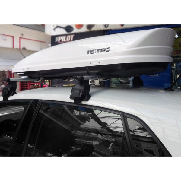 MENABO KIT ΜΕ ΜΠΑΡΕΣ ΟΡΟΦΗΣ ΓΙΑ VW POLO 6R/6C 5D 2010-2017 ΑΛΟΥΜΙΝΙΟΥ ΚΑΙ ΜΠΑΓΚΑΖΙΕΡΑ ΟΡΟΦΗΣ MANIA 400 MENABO (AL1-3360/MB-FIX040G-3290/MB-3390/MB) - Image 4