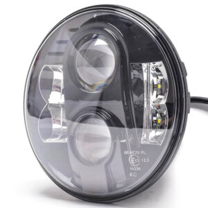 M-Tech ΦΑΝΑΡΙ ΣΤΡΟΓΓΥΛΟ 7 ΙΝΤΣΩΝ ME 8LED CREE (XML-10W) 9-36V 6000-6500K ΜΑΥΡΟ