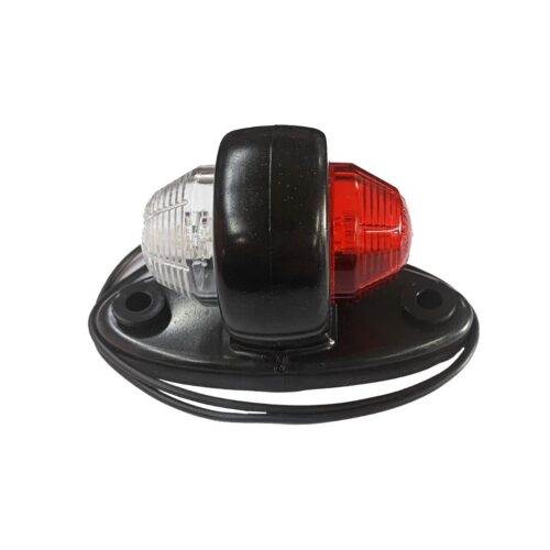 M-Tech ΦΩΣ ΟΓΚΟΥ LD465 12/24V 2LED ΚΟΚΚΙΝΟ/ ΛΕΥΚΟ (ΔΙΠΛΗΣ ΟΨΗΣ) ΣΤΡΟΓΥΛΛΟ 1ΤΕΜ.