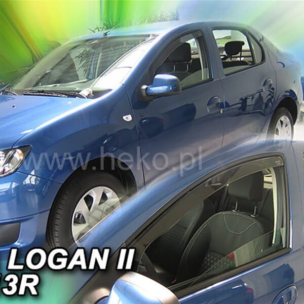 Heko ΑΝΕΜΟΘΡΑΥΣΤΕΣ ΓΙΑ DACIA LOGAN 2 / SANDERO 2 / STEPWAY 4D 2013-2020 ΖΕΥΓΑΡΙ ΑΠΟ ΕΥΚΑΜΠΤΟ ΦΙΜΕ ΠΛΑΣΤΙΚΟ HEKO - 2 ΤΕΜ.