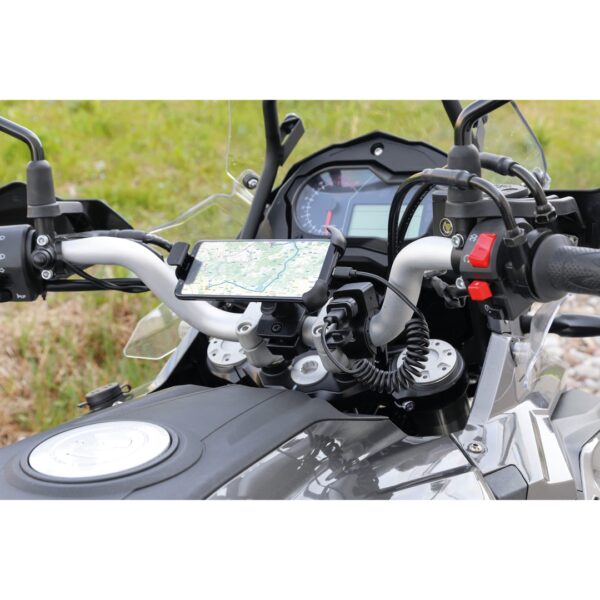 Lampa ΚΑΛΩΔΙΟ ΦΟΡΤΙΣΗΣ ΚΑΙ ΜΕΤΑΦΟΡΑΣ ΔΕΔΟΜΕΝΩΝ 3000mA USB-MICRO USB ΣΠΙΡΑΛ 22-100cm SILVER LINE - Image 4
