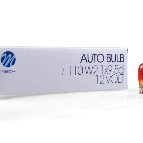 M-Tech T10 WY5W 12V 5W W2,1×9,5d ΠΟΡΤΟΚΑΛΙ (ΚΑΡΦΩΤΟ ΑΚΑΛΥΚΟ) STANDARD ΑΛΟΓΟΝΟΥ ΚΟΥΤΙ 10ΤΕΜ. M-TECH