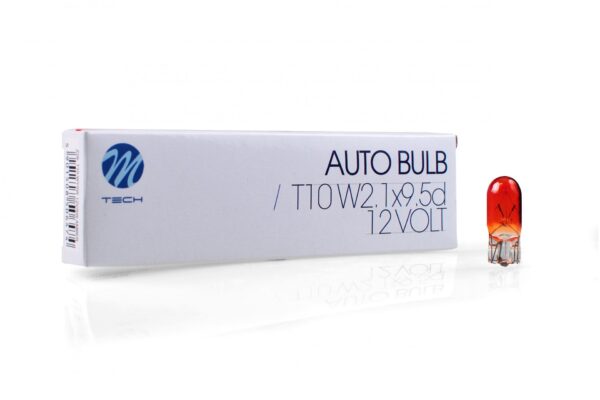 M-Tech T10 WY5W 12V 5W W2,1x9,5d ΠΟΡΤΟΚΑΛΙ (ΚΑΡΦΩΤΟ ΑΚΑΛΥΚΟ) STANDARD ΑΛΟΓΟΝΟΥ ΚΟΥΤΙ 10ΤΕΜ. M-TECH