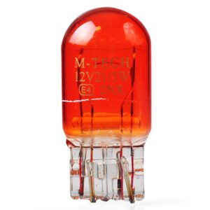 M-Tech WY21W/5W (T20) 12V 21/5W W3x16q ΠΟΡΤΟΚΑΛΙ (ΚΑΡΦΩΤΟ ΑΚΑΛΥΚΟ) STANDARD ΑΛΟΓΟΝΟΥ 10ΤΕΜ. M-TECH