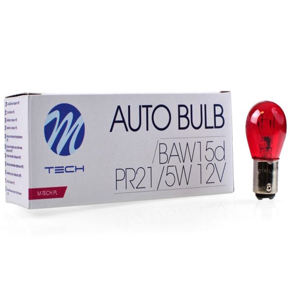 M-Tech PR21/5W 12V BAW15d 21/5W ΚΟΚΚΙΝΟ (ΔΙΠΟΛΙΚΟ) ΠΑΡΑΚΕΝΤΡΟ  STANDARD 10ΤΕΜ. M-TECH - Image 2