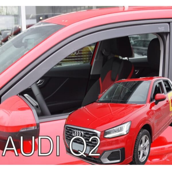 Heko ΑΝΕΜΟΘΡΑΥΣΤΕΣ ΓΙΑ AUDI Q2 5D 2016-2021 ΖΕΥΓΑΡΙ ΑΠΟ ΕΥΚΑΜΠΤΟ ΦΙΜΕ ΠΛΑΣΤΙΚΟ HEKO - 2 ΤΕΜ.