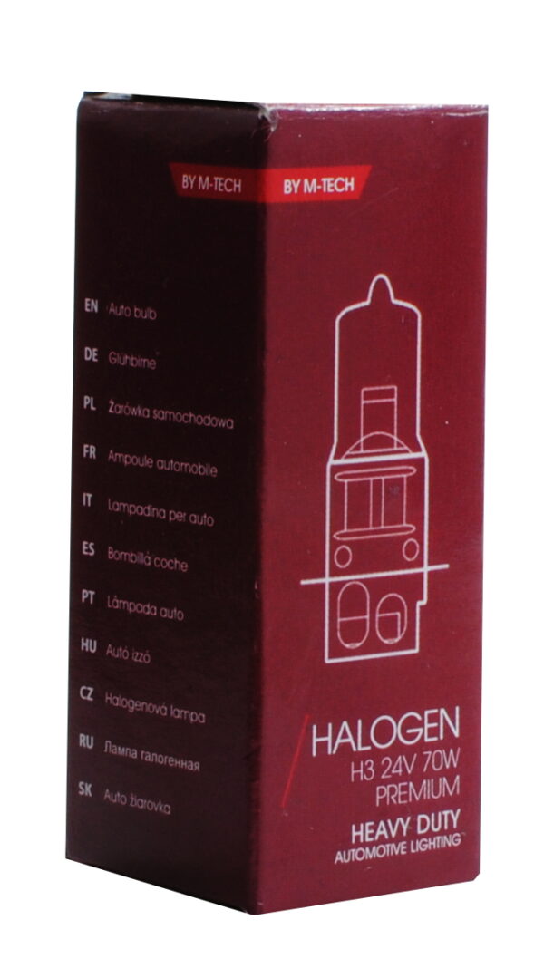 M-Tech H3 24V 70W PK22s HEAVY DUTY LONG LIFE ΑΛΟΓΟΝΟΥ ΚΟΥΤΙ 1ΤΕΜ. M-TECH - Image 2