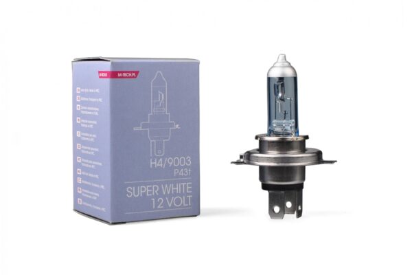 M-Tech H4 12V 60/55W P43t-38 COLOR SUPERWHITE 1ΤΕΜ. M-TECH