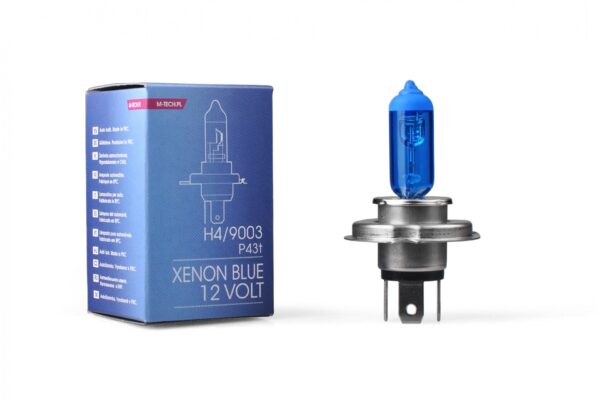 M-Tech H4 12V 60/55W P43t 5.000K XENON BLUE 1ΤΕΜ. M-TECH