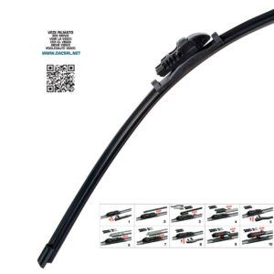 OtoTop Υαλοκαθαριστήρας νέου τύπου ALL-IN-ONE 35 cm με μονό αντάπτορα γενικής χρήσης για 10 τύπους μπράτσων OTOTOP - 1 τεμάχιο