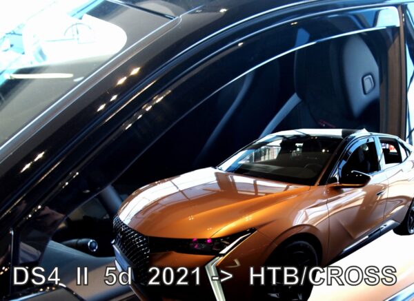 Heko ΑΝΕΜΟΘΡΑΥΣΤΕΣ ΓΙΑ DS 4 5D 2021+ /DS 4 CROSS 5D 2021+   ΣΕΤ ΑΥΤΟΚΙΝΗΤΟΥ ΑΠΟ ΕΥΚΑΜΠΤΟ ΦΙΜΕ ΠΛΑΣΤΙΚΟ HEKO - 4 ΤΕΜ.