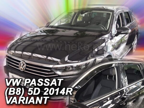 Heko ΑΝΕΜΟΘΡΑΥΣΤΕΣ ΓΙΑ VW PASSAT 5D VARIANT 2014+ ΣΕΤ ΑΥΤΟΚΙΝΗΤΟΥ ΑΠΟ ΕΥΚΑΜΠΤΟ ΦΙΜΕ ΠΛΑΣΤΙΚΟ HEKO - 4 ΤΕΜ.