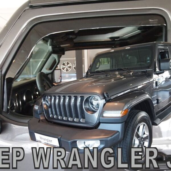Heko ΑΝΕΜΟΘΡΑΥΣΤΕΣ ΓΙΑ JEEP WRANGLER / GLADIATOR JL IV 5D 2019+ ΖΕΥΓΑΡΙ ΑΠΟ ΕΥΚΑΜΠΤΟ ΦΙΜΕ ΠΛΑΣΤΙΚΟ HEKO - 2 ΤΕΜ.