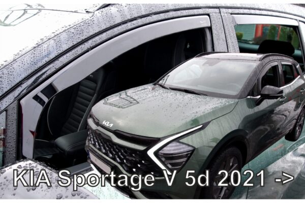 Heko ΑΝΕΜΟΘΡΑΥΣΤΕΣ ΓΙΑ KIA SPORTAGE 5D 2021+  ΣΕΤ ΑΥΤΟΚΙΝΗΤΟΥ ΑΠΟ ΕΥΚΑΜΠΤΟ ΦΙΜΕ ΠΛΑΣΤΙΚΟ HEKO - 4 ΤΕΜ.