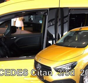 Heko ΑΝΕΜΟΘΡΑΥΣΤΕΣ ΓΙΑ MERCEDES CITAN 5D 2021+  ΣΕΤ ΑΥΤΟΚΙΝΗΤΟΥ ΑΠΟ ΕΥΚΑΜΠΤΟ ΦΙΜΕ ΠΛΑΣΤΙΚΟ HEKO - 4 ΤΕΜ.