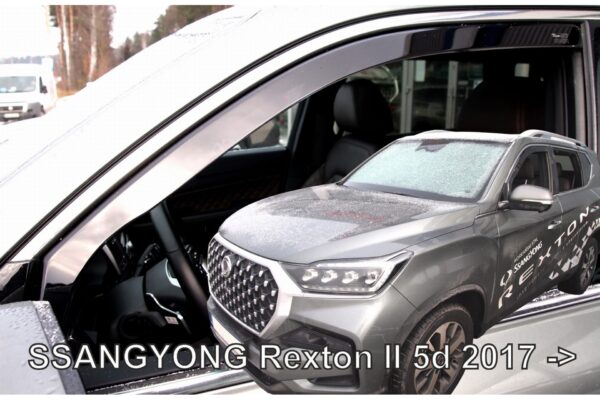 Heko ΑΝΕΜΟΘΡΑΥΣΤΕΣ ΓΙΑ SSANGYONG REXTON 5D 2017+ ΖΕΥΓΑΡΙ ΑΠΟ ΕΥΚΑΜΠΤΟ ΦΙΜΕ ΠΛΑΣΤΙΚΟ HEKO - 2 ΤΕΜ.