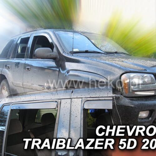Heko ΑΝΕΜΟΘΡΑΥΣΤΕΣ ΓΙΑ CHEVROLET TRAIBLAZER 5D 2002-2009R ΣΕΤ ΑΥΤΟΚΙΝΗΤΟΥ ΑΠΟ ΕΥΚΑΜΠΤΟ ΦΙΜΕ ΠΛΑΣΤΙΚΟ HEKO – 4 ΤΕΜ.