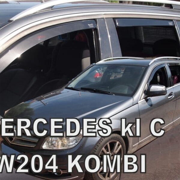 Heko ΑΝΕΜΟΘΡΑΥΣΤΕΣ ΓΙΑ MERCEDES C-KLAS W204 5D S/ W 03/2007-2014 ΤΑΞΙ / COMBI ΣΕΤ ΑΥΤΟΚΙΝΗΤΟΥ ΑΠΟ ΕΥΚΑΜΠΤΟ ΦΙΜΕ ΠΛΑΣΤΙΚΟ HEKO - 4 ΤΕΜ.
