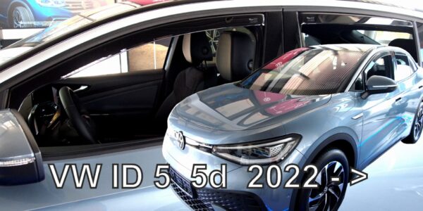 Heko ΑΝΕΜΟΘΡΑΥΣΤΕΣ ΓΙΑ VW ID.5 5D 2022+  ΣΕΤ ΑΥΤΟΚΙΝΗΤΟΥ ΑΠΟ ΕΥΚΑΜΠΤΟ ΦΙΜΕ ΠΛΑΣΤΙΚΟ HEKO - 4 ΤΕΜ.