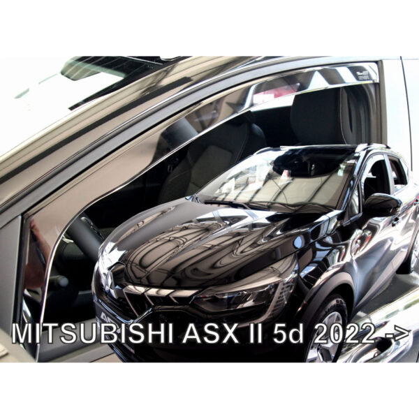Heko ΑΝΕΜΟΘΡΑΥΣΤΕΣ ΓΙΑ MITSUBISHI ASX 5D 2022+ - ΖΕΥΓΑΡΙ ΖΕΥΓΑΡΙ ΑΠΟ ΕΥΚΑΜΠΤΟ ΦΙΜΕ ΠΛΑΣΤΙΚΟ HEKO - 2 ΤΕΜ.