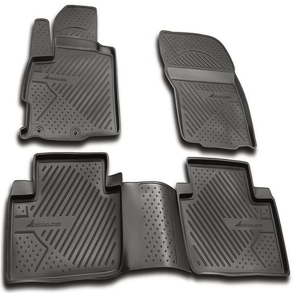 Novline ΜΑΡΚΕ ΠΑΤΑΚΙΑ ΣΕ ΣΚΑΦΗ TPE ΛΑΣΤΙΧΟ ΓΙΑ CITROEN C-CROSSER 06/2007-2013  ΣΕ ΑΝΘΡΑΚΙ ΣΚΟΥΡΟ ΓΚΡΙ ΧΡΩΜΑ NOVLINE - 4 ΤΕΜ.