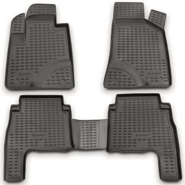 Novline ΜΑΡΚΕ ΠΑΤΑΚΙΑ ΣΕ ΣΚΑΦΗ TPE ΛΑΣΤΙΧΟ ΓΙΑ HYUNDAI SANTA FE 03/2006-12/2010  ΣΕ ΑΝΘΡΑΚΙ ΣΚΟΥΡΟ ΓΚΡΙ ΧΡΩΜΑ NOVLINE - 4 ΤΕΜ.