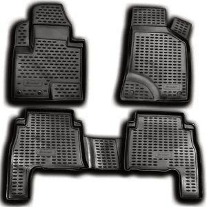 Novline ΜΑΡΚΕ ΠΑΤΑΚΙΑ ΣΕ ΣΚΑΦΗ TPE ΛΑΣΤΙΧΟ ΓΙΑ HYUNDAI SANTA FE 01/2011-2018  ΣΕ ΑΝΘΡΑΚΙ ΣΚΟΥΡΟ ΓΚΡΙ ΧΡΩΜΑ NOVLINE - 4 ΤΕΜ.