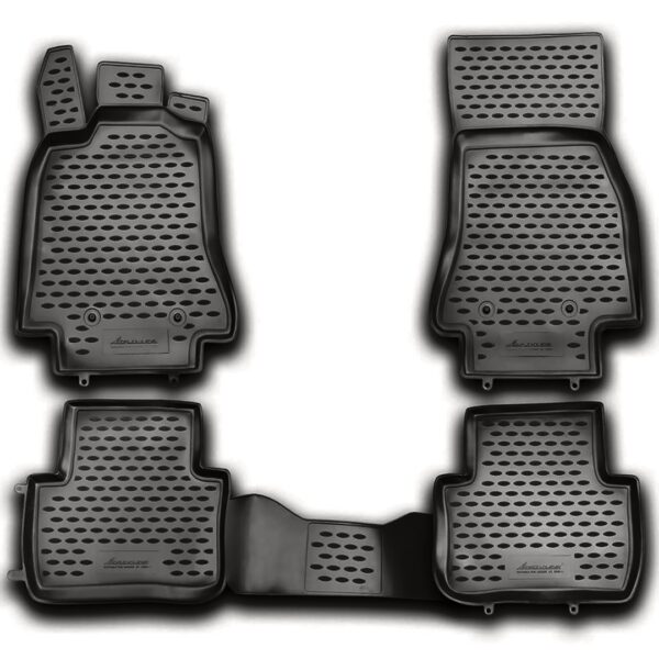 Novline ΜΑΡΚΕ ΠΑΤΑΚΙΑ ΣΕ ΣΚΑΦΗ TPE ΛΑΣΤΙΧΟ ΓΙΑ JAGUAR XF 03/2008-2015  ΣΕ ΑΝΘΡΑΚΙ ΣΚΟΥΡΟ ΓΚΡΙ ΧΡΩΜΑ NOVLINE - 4 ΤΕΜ.
