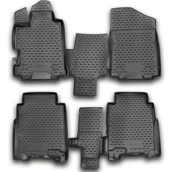 Novline ΜΑΡΚΕ ΠΑΤΑΚΙΑ ΣΕ ΣΚΑΦΗ TPE ΛΑΣΤΙΧΟ ΓΙΑ HONDA FR-V 01/2007-2011  ΣΕ ΑΝΘΡΑΚΙ ΣΚΟΥΡΟ ΓΚΡΙ ΧΡΩΜΑ NOVLINE - 4 ΤΕΜ.