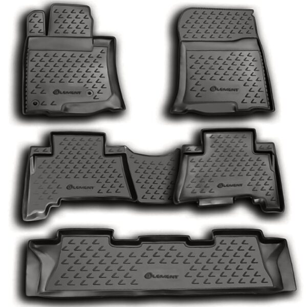 Novline ΜΑΡΚΕ ΠΑΤΑΚΙΑ ΣΕ ΣΚΑΦΗ TPE ΛΑΣΤΙΧΟ ΓΙΑ LEXUS GX460 02/2010+  ΣΕ ΑΝΘΡΑΚΙ ΣΚΟΥΡΟ ΓΚΡΙ ΧΡΩΜΑ NOVLINE - 5 ΤΕΜ.