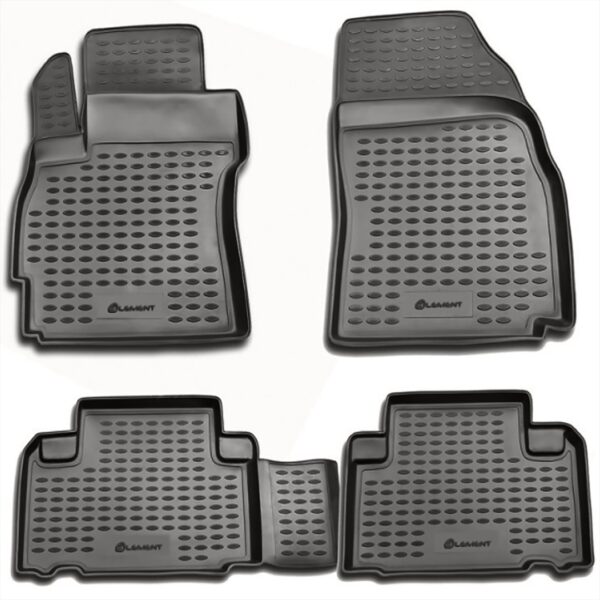 Novline ΜΑΡΚΕ ΠΑΤΑΚΙΑ ΣΕ ΣΚΑΦΗ TPE ΛΑΣΤΙΧΟ ΓΙΑ MAZDA 5 2005-2010  ΣΕ ΑΝΘΡΑΚΙ ΣΚΟΥΡΟ ΓΚΡΙ ΧΡΩΜΑ NOVLINE - 4 ΤΕΜ.