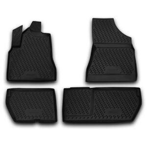 Novline ΜΑΡΚΕ ΠΑΤΑΚΙΑ ΣΕ ΣΚΑΦΗ TPE ΛΑΣΤΙΧΟ ΓΙΑ PEUGEOT PARTNER TEPEE 05/2008-2018  ΣΕ ΜΑΥΡΟ ΧΡΩΜΑ NOVLINE - 4 ΤΕΜ.