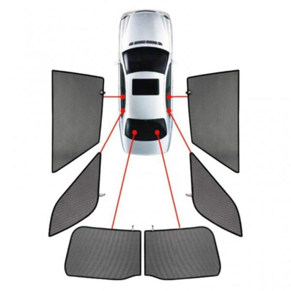 CarShades ΚΟΥΡΤΙΝΑΚΙΑ ΜΑΡΚΕ CAR SHADES ΓΙΑ SKODA YETI 5D 2009+ - 6 ΤΕΜ.