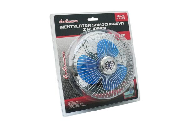 Amio ΑΝΕΜΙΣΤΗΡΑΣ ΑΝΑΠΤΗΡΑ 24V - 17,5 cm ΜΕ ΚΛΙΠ ΣΤΗΡΙΞΗΣ (ΠΕΡΙΣΤΡΕΦΟΜΕΝΟΣ/ΜΕΤΑΛΛΙΚΟΣ)​ AMIO - 1 ΤΕΜ. - Image 2