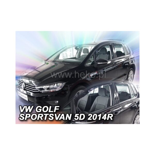 Heko ΑΝΕΜΟΘΡΑΥΣΤΕΣ ΓΙΑ VW GOLF SPORTSVAN 5D 2014+ ΣΕΤ ΑΥΤΟΚΙΝΗΤΟΥ ΑΠΟ ΕΥΚΑΜΠΤΟ ΦΙΜΕ ΠΛΑΣΤΙΚΟ HEKO - 4 ΤΕΜ.