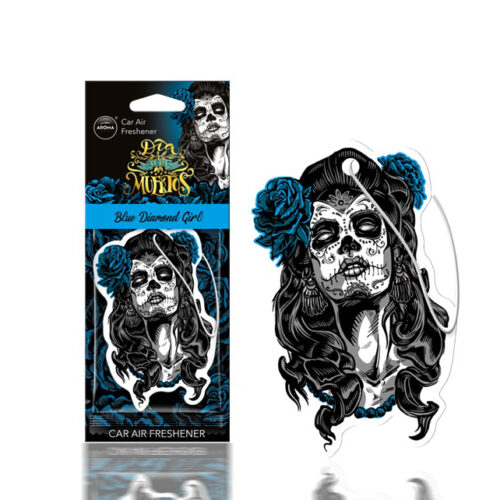 Amio ΑΡΩΜΑΤΙΚΟ ΚΡΕΜΑΣΤΟ AROMA CAR MUERTOS BLUE DIAMONT GIRL ΑMiO – 1 TEM.