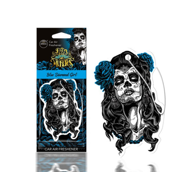 Amio ΑΡΩΜΑΤΙΚΟ ΚΡΕΜΑΣΤΟ AROMA CAR MUERTOS BLUE DIAMONT GIRL ΑMiO - 1 TEM.