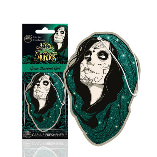 Amio ΑΡΩΜΑΤΙΚΟ ΚΡΕΜΑΣΤΟ AROMA CAR MUERTOS GREEN DIAMONT GIRL ΑMiO – 1 TEM.