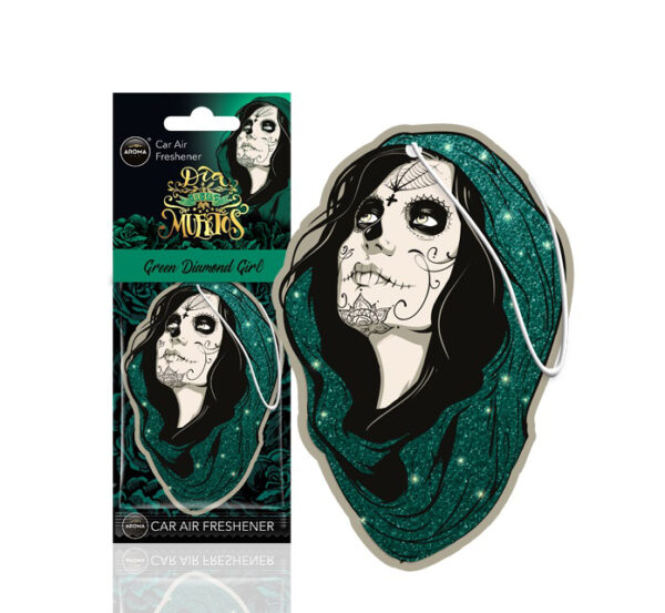 Amio ΑΡΩΜΑΤΙΚΟ ΚΡΕΜΑΣΤΟ AROMA CAR MUERTOS GREEN DIAMONT GIRL ΑMiO - 1 TEM.