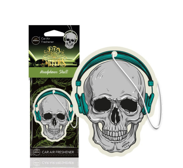 Amio ΑΡΩΜΑΤΙΚΟ ΚΡΕΜΑΣΤΟ AROMA CAR MUERTOS HEADPHONES SKULL ΑMiO - 1 TEM.