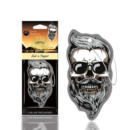 Amio ΑΡΩΜΑΤΙΚΟ ΚΡΕΜΑΣΤΟ AROMA CAR MUERTOS OUD & PEPPER SKULL ΑMiO – 1 TEM.