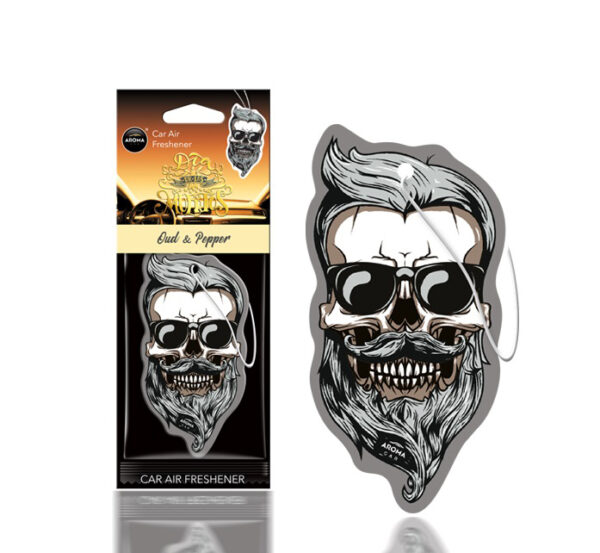 Amio ΑΡΩΜΑΤΙΚΟ ΚΡΕΜΑΣΤΟ AROMA CAR MUERTOS OUD & PEPPER SKULL ΑMiO - 1 TEM.