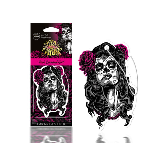 Amio ΑΡΩΜΑΤΙΚΟ ΚΡΕΜΑΣΤΟ AROMA CAR MUERTOS PINK DIAMONT GIRL ΑMiO - 1 TEM.
