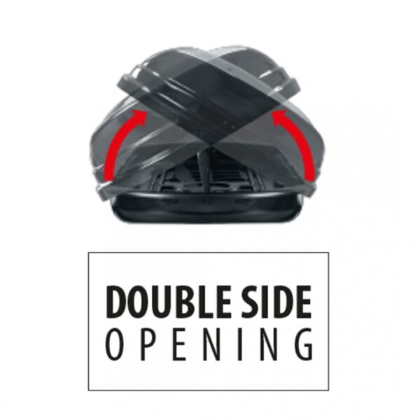 MENABO ΜΠΑΓΚΑΖΙΕΡΑ ΟΡΟΦΗΣ DIAMOND 500 DUO BLACK (ΜΑΥΡΗ/ΓΥΑΛΙΣΤΕΡΗ) MENABO - Image 4