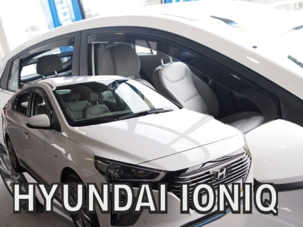 Heko ΑΝΕΜΟΘΡΑΥΣΤΕΣ ΓΙΑ HYUNDAI IONIQ 5D 2016+  ΣΕΤ ΑΥΤΟΚΙΝΗΤΟΥ ΑΠΟ ΕΥΚΑΜΠΤΟ ΦΙΜΕ ΠΛΑΣΤΙΚΟ HEKO - 4 ΤΕΜ.